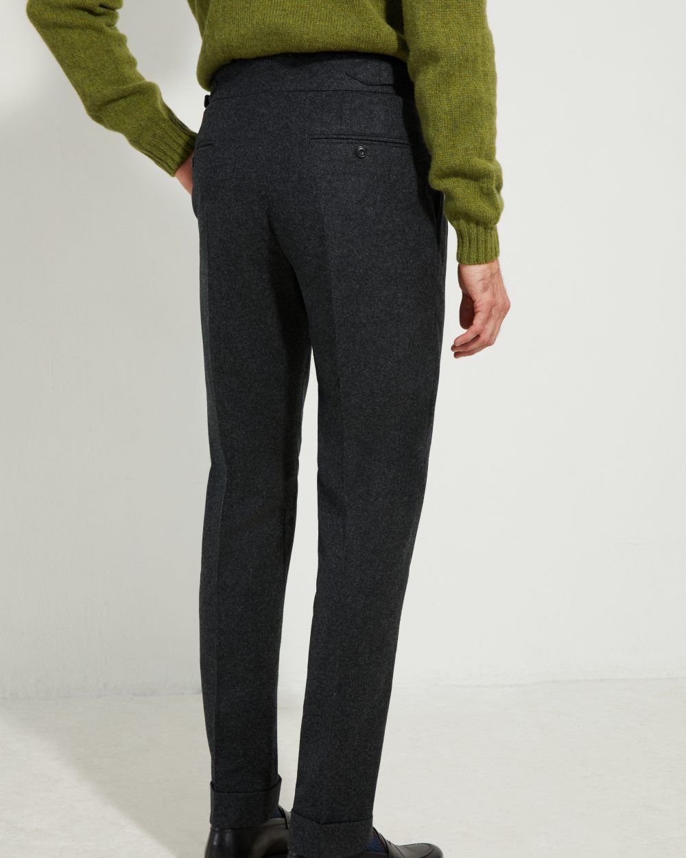 S4 Two Pleats Trousers / Flannel