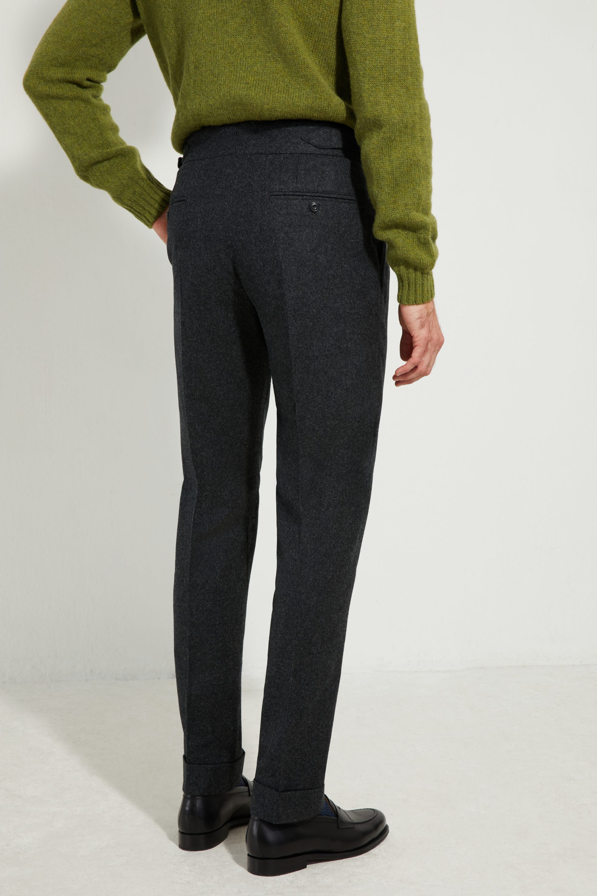 S4 Two Pleats Trousers / Flannel