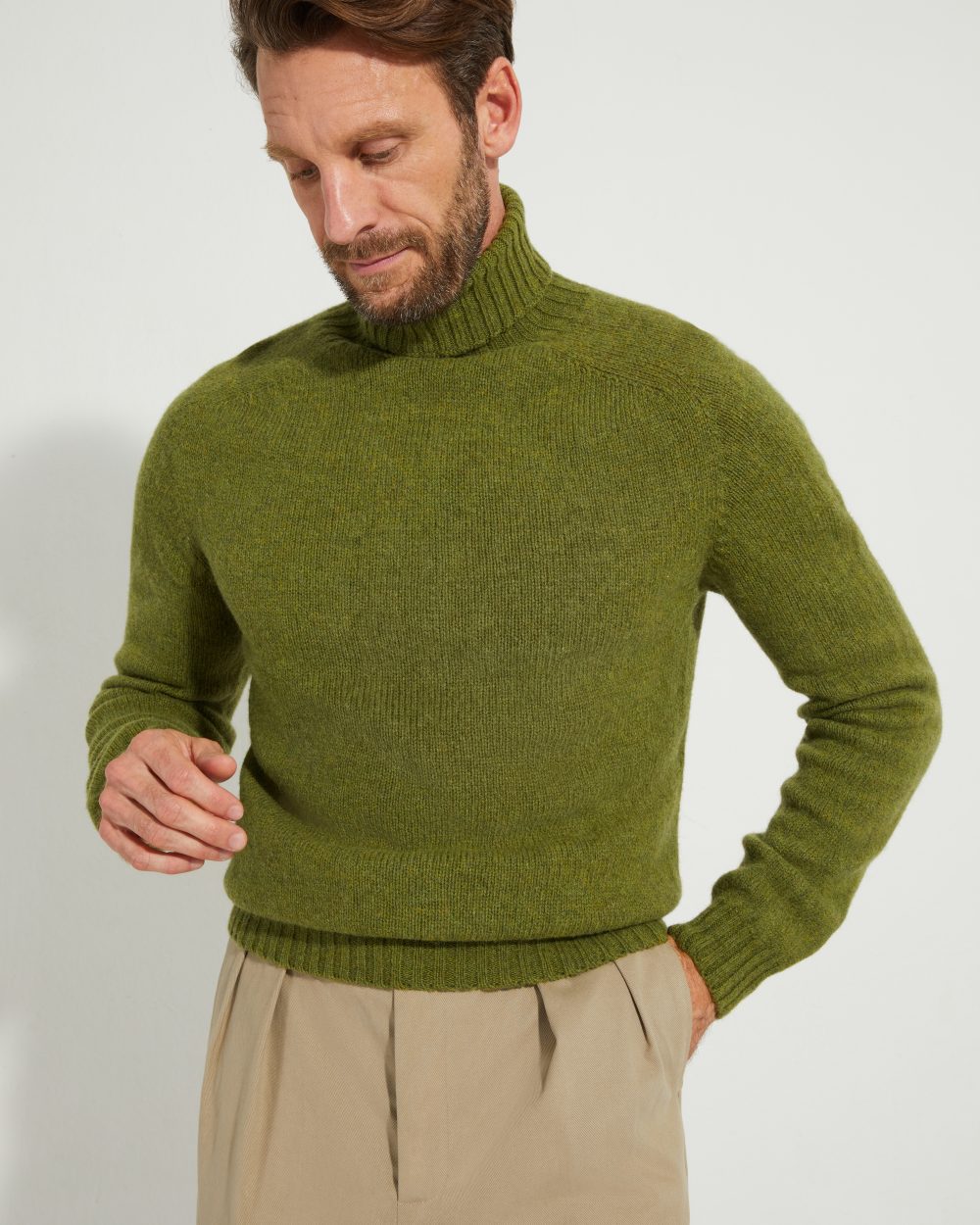 Turtleneck Sweater / Shetland Wool