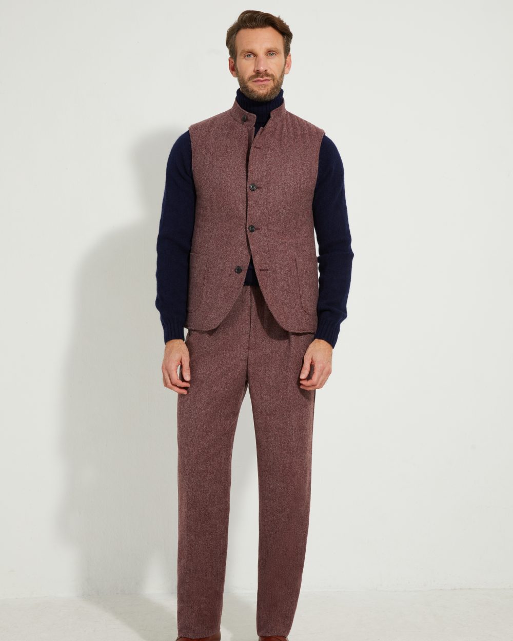 Gilet Maubourg / Flanelle chevrons