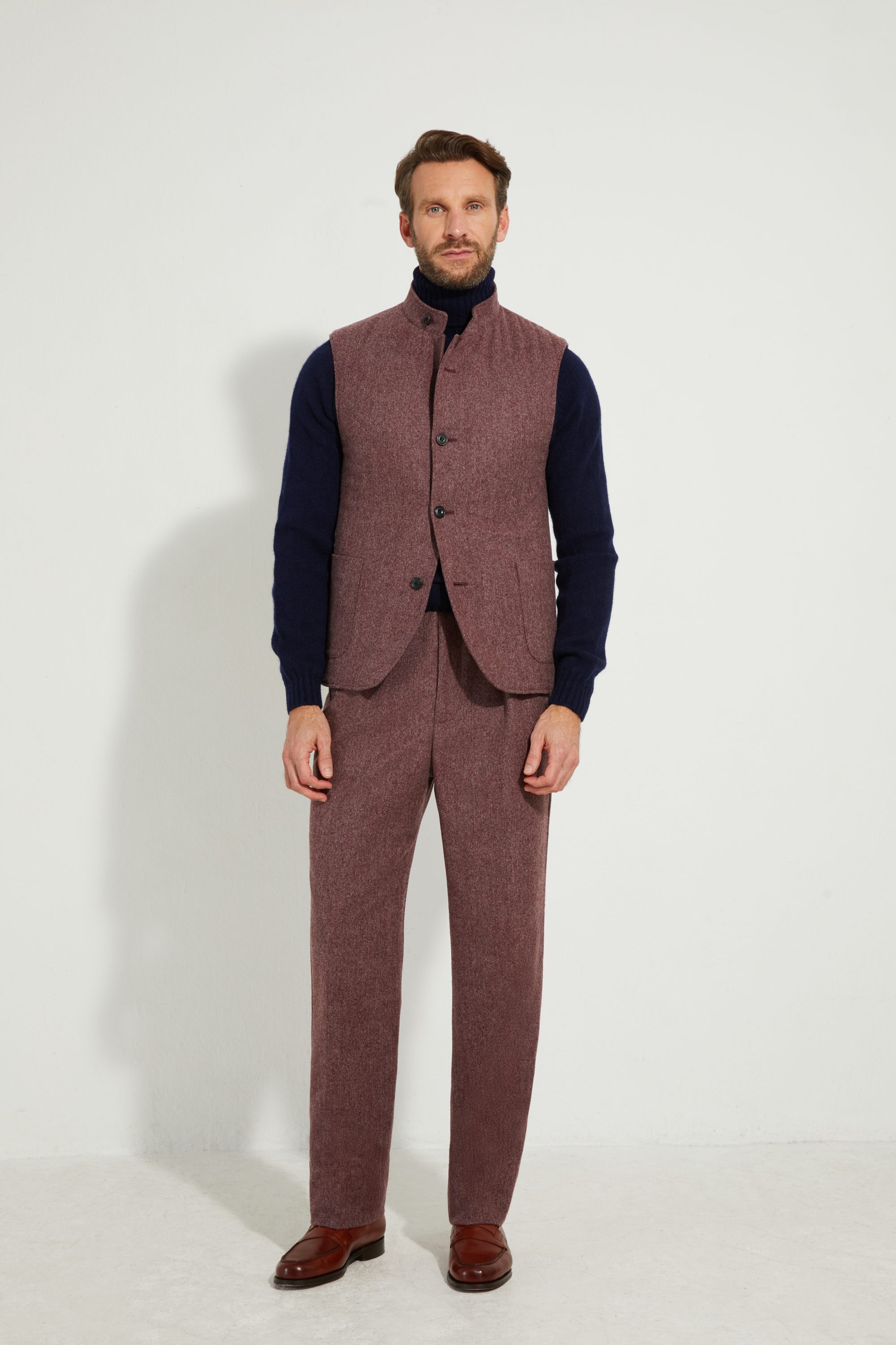 Gilet Maubourg / Flanelle chevrons