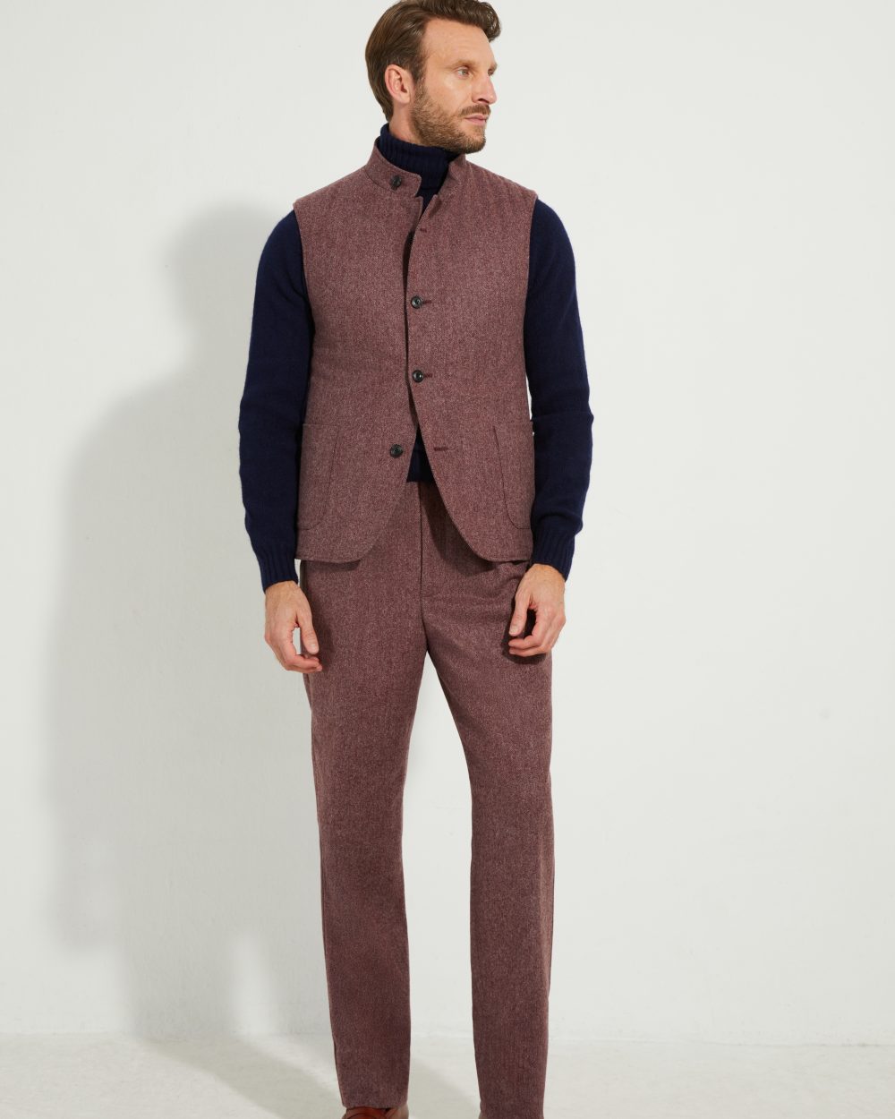 Gilet Maubourg / Flanelle chevrons