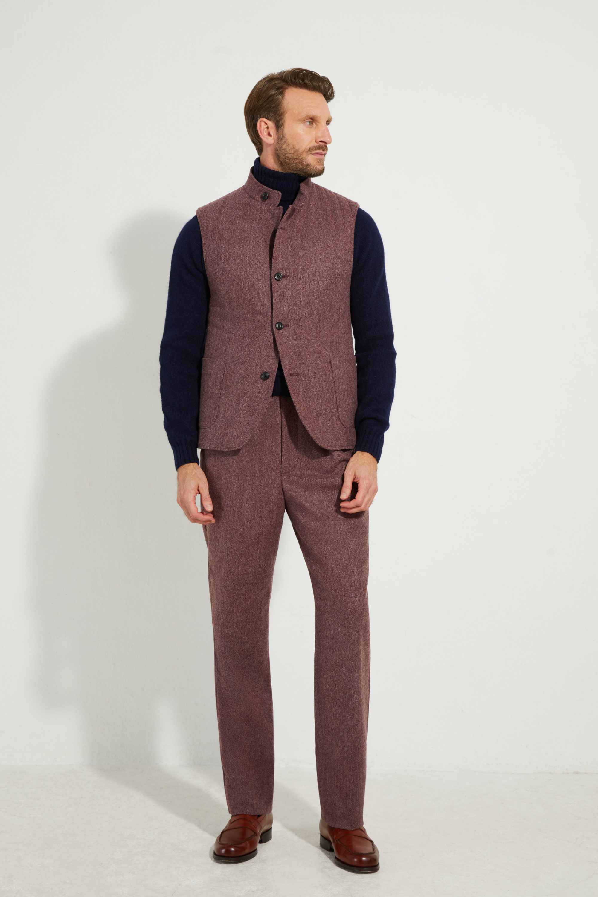 Gilet Maubourg / Flanelle chevrons