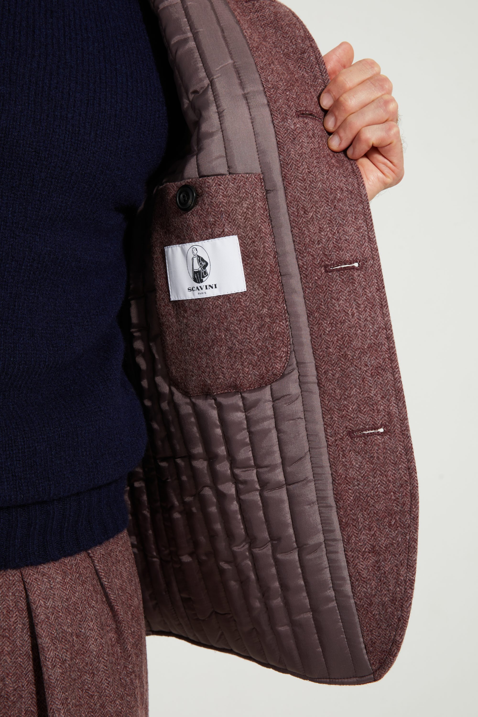 Gilet Maubourg / Flanelle chevrons