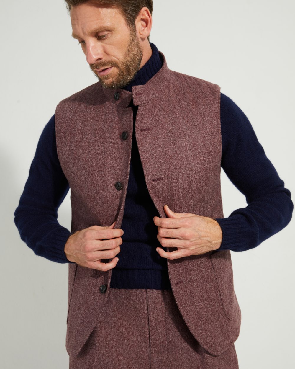 Gilet Maubourg / Flanelle chevrons