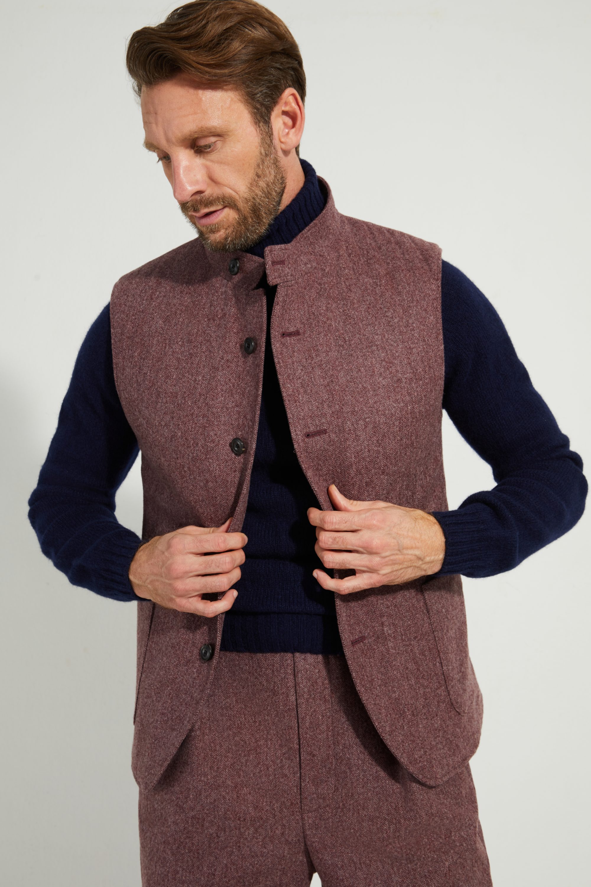 Gilet Maubourg / Flanelle chevrons