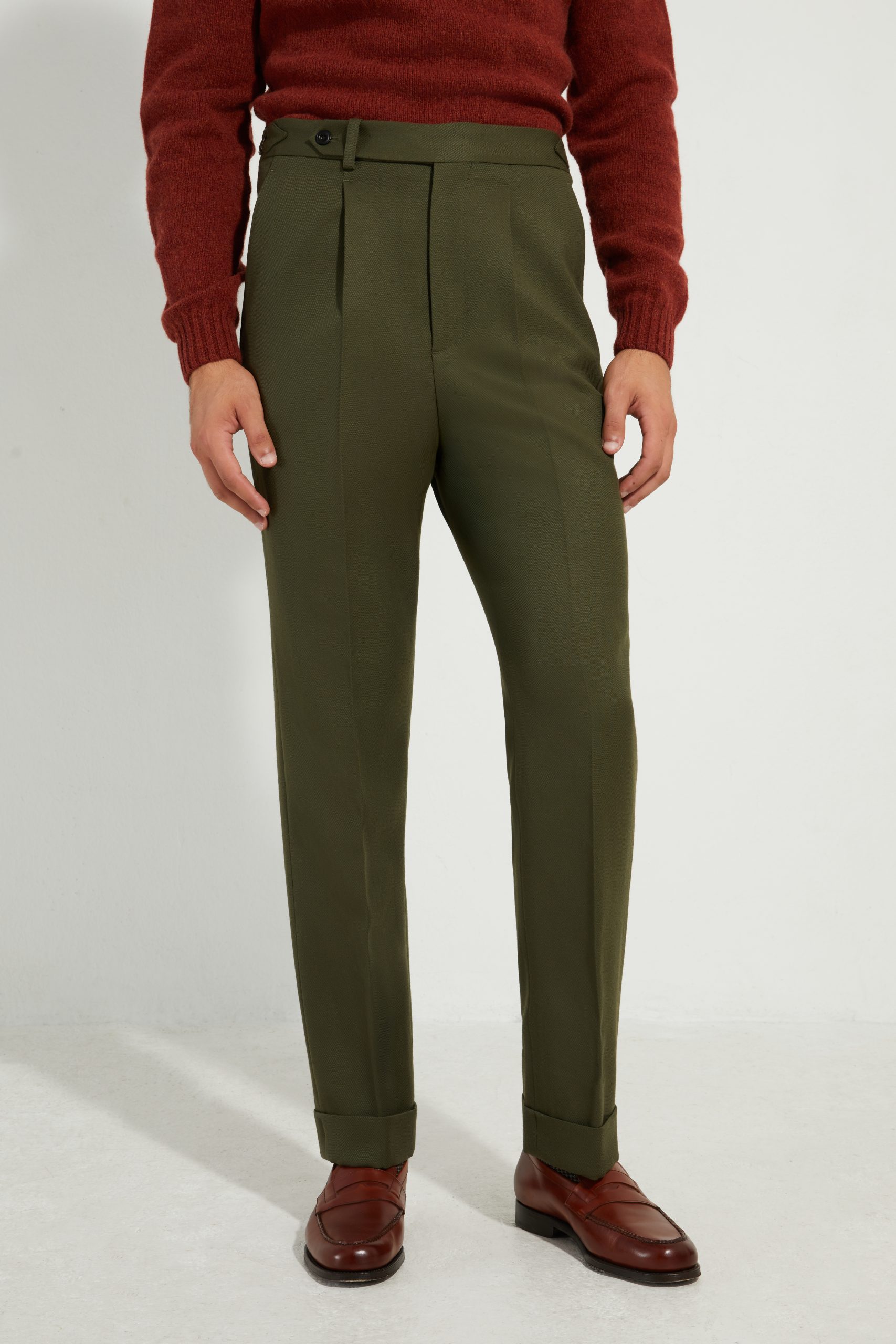 Pantalon Coupe Une Pince S3 Cavalry Twill Scavini