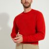 Crew-neck Sweater / Shaggy Shetland Wool
