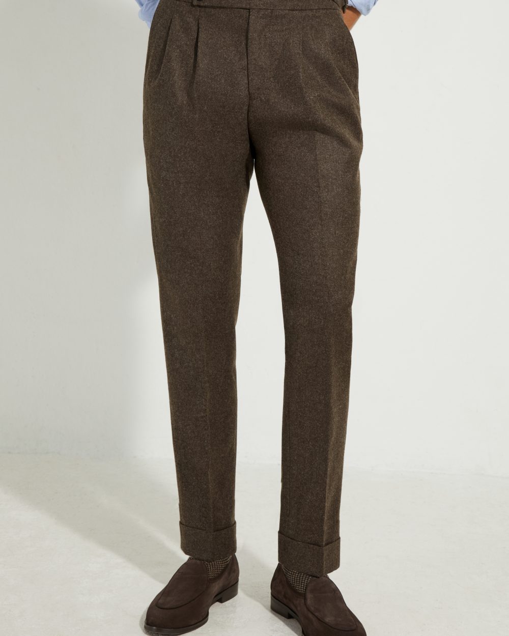 S4 Two Pleats Trousers / Flannel
