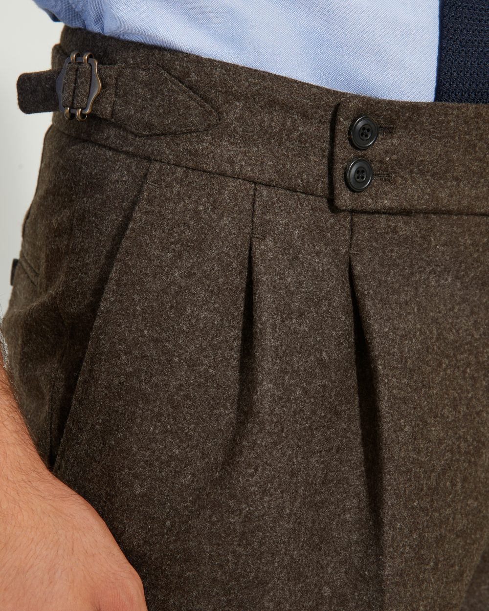 S4 Two Pleats Trousers / Flannel