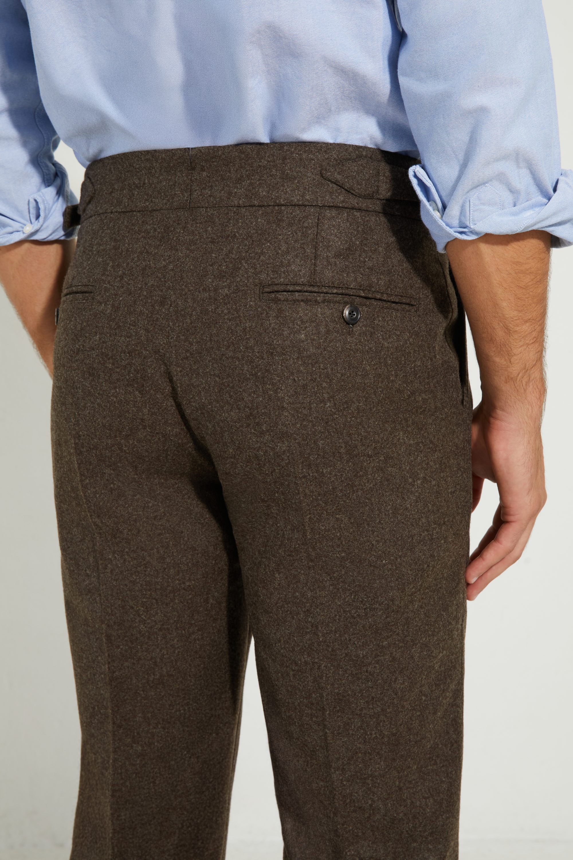 S4 Two Pleats Trousers / Flannel