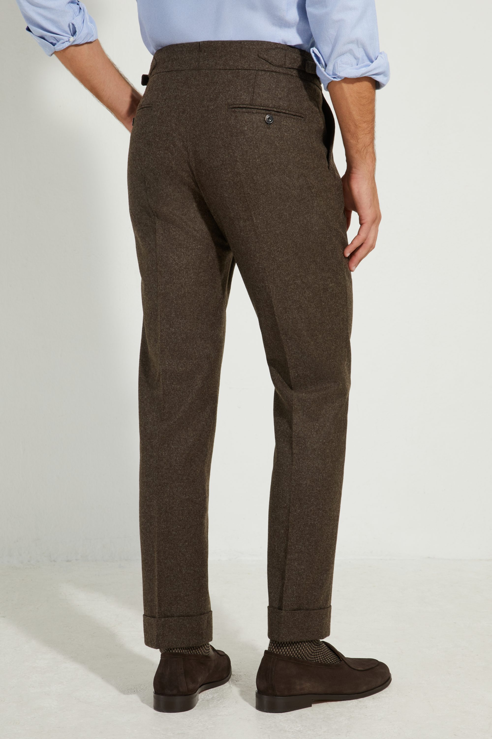 S4 Two Pleats Trousers / Flannel