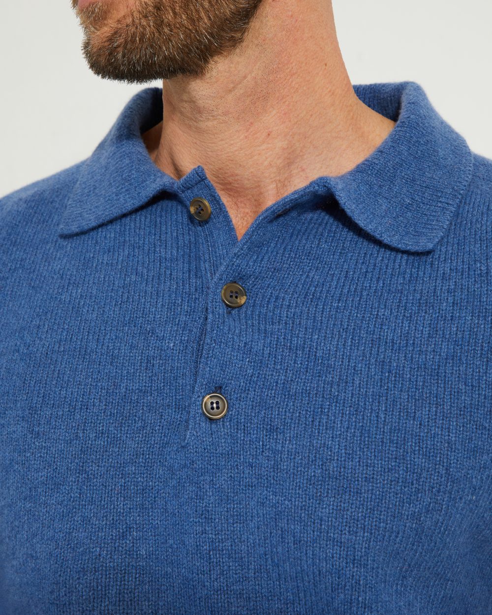 Knit Polo / Shetland Wool