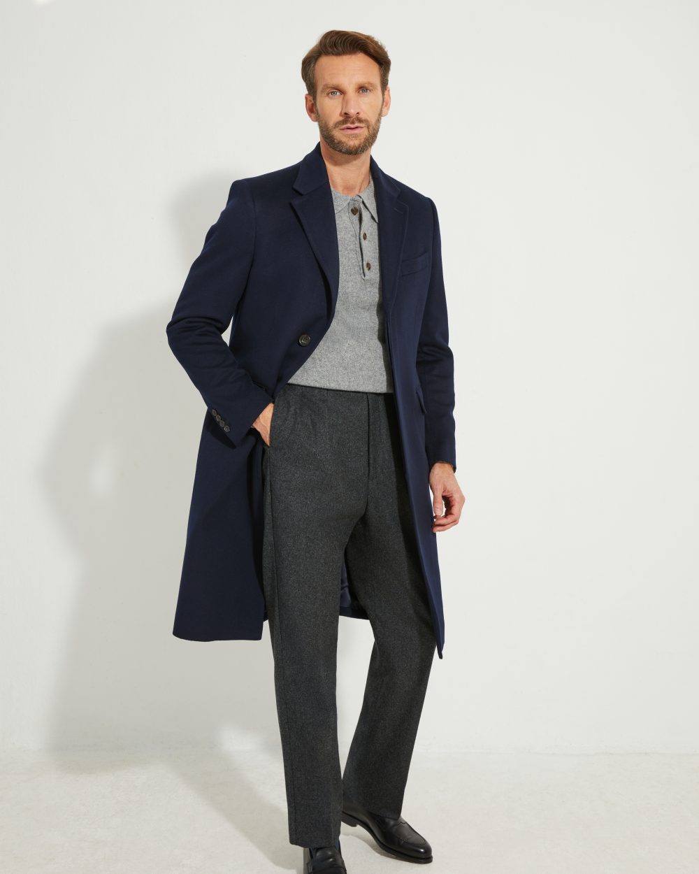 Knit Polo / Shetland Wool