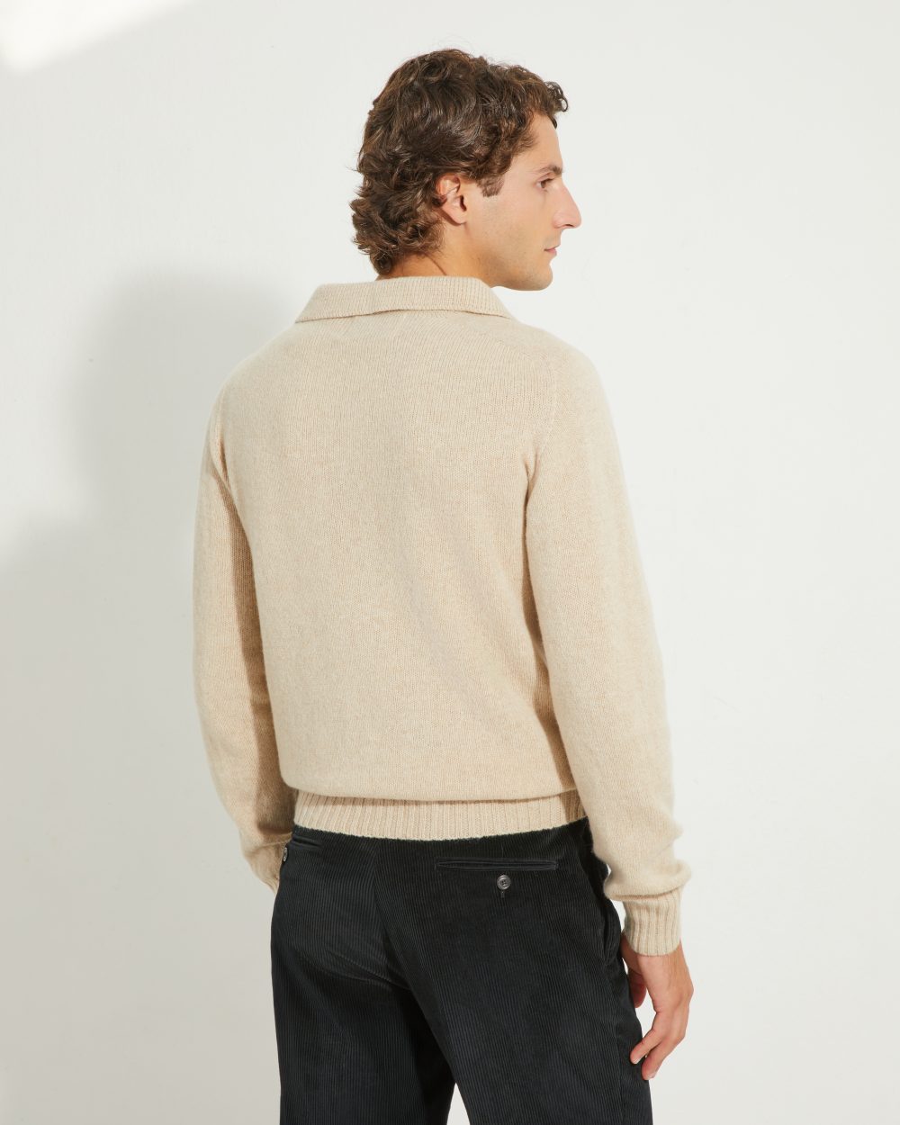 Knit Polo / Shetland Wool
