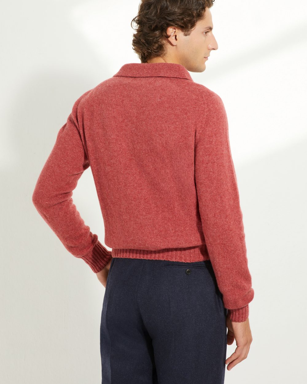 Knit Polo / Shetland Wool