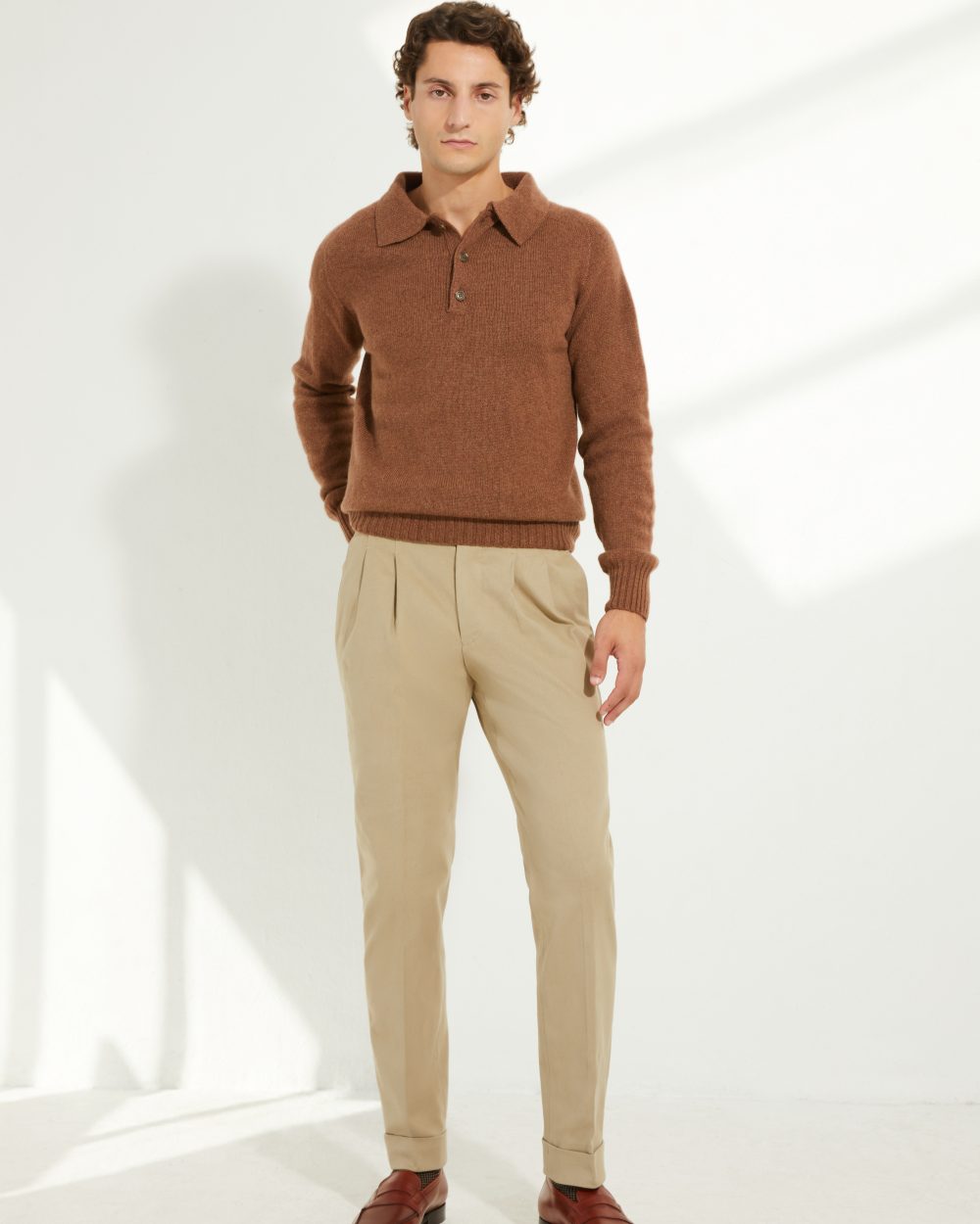 Knit Polo / Shetland Wool
