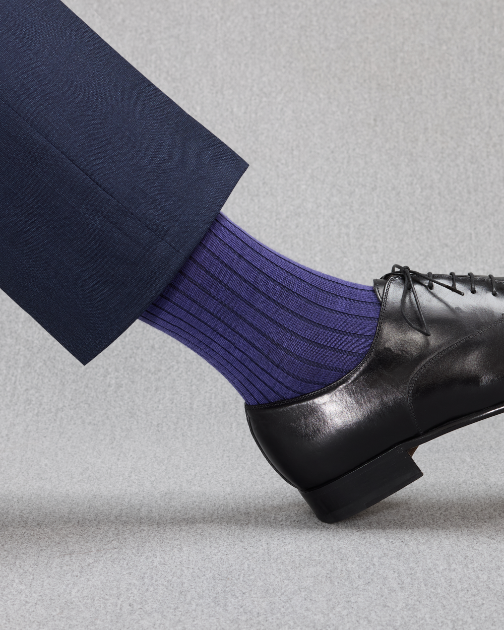 Chaussettes Mi-Bas par Mes Chaussettes Rouges / Rayures Violet