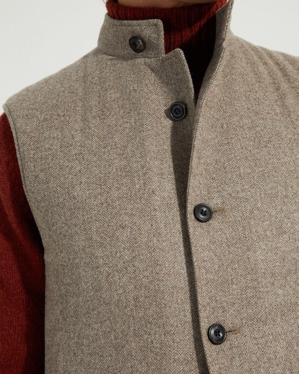 Gilet Maubourg / Flanelle chevrons