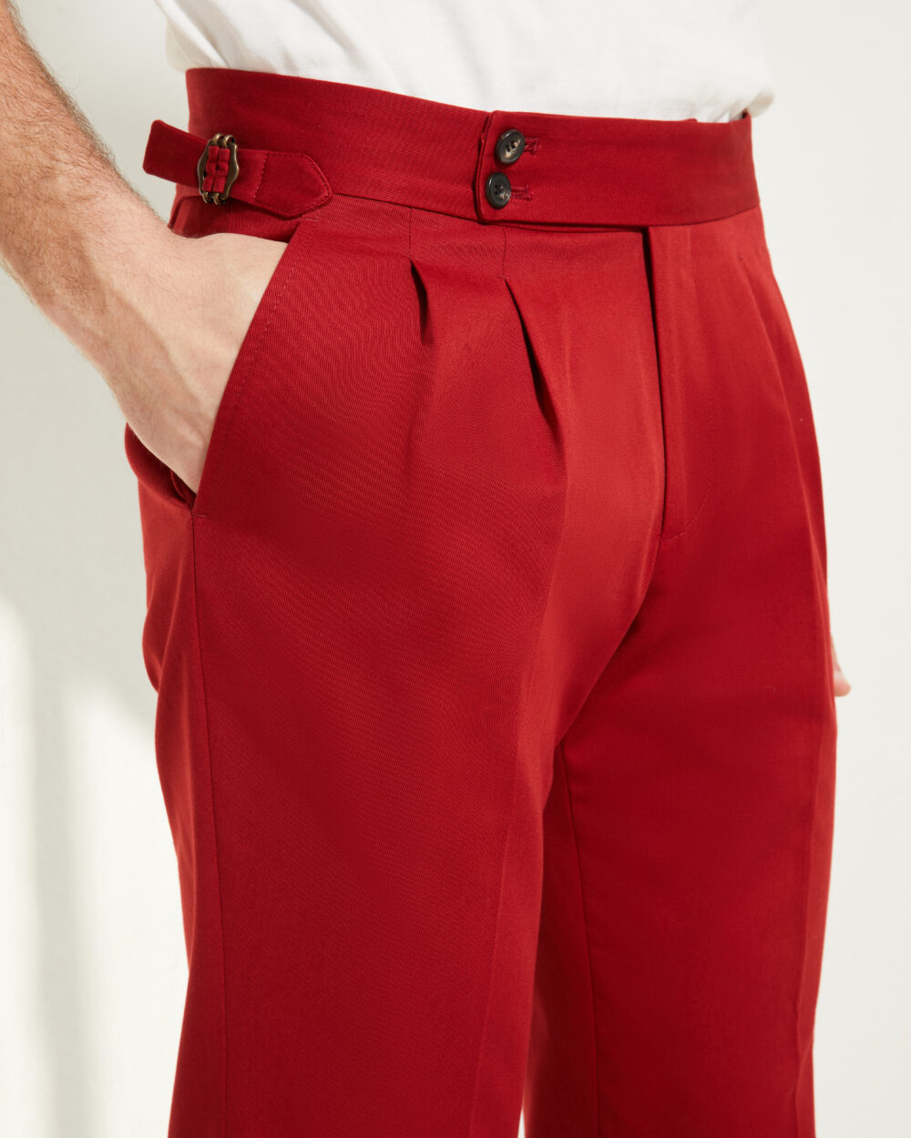 Pantalon Coupe Deux Pinces / Coton chino