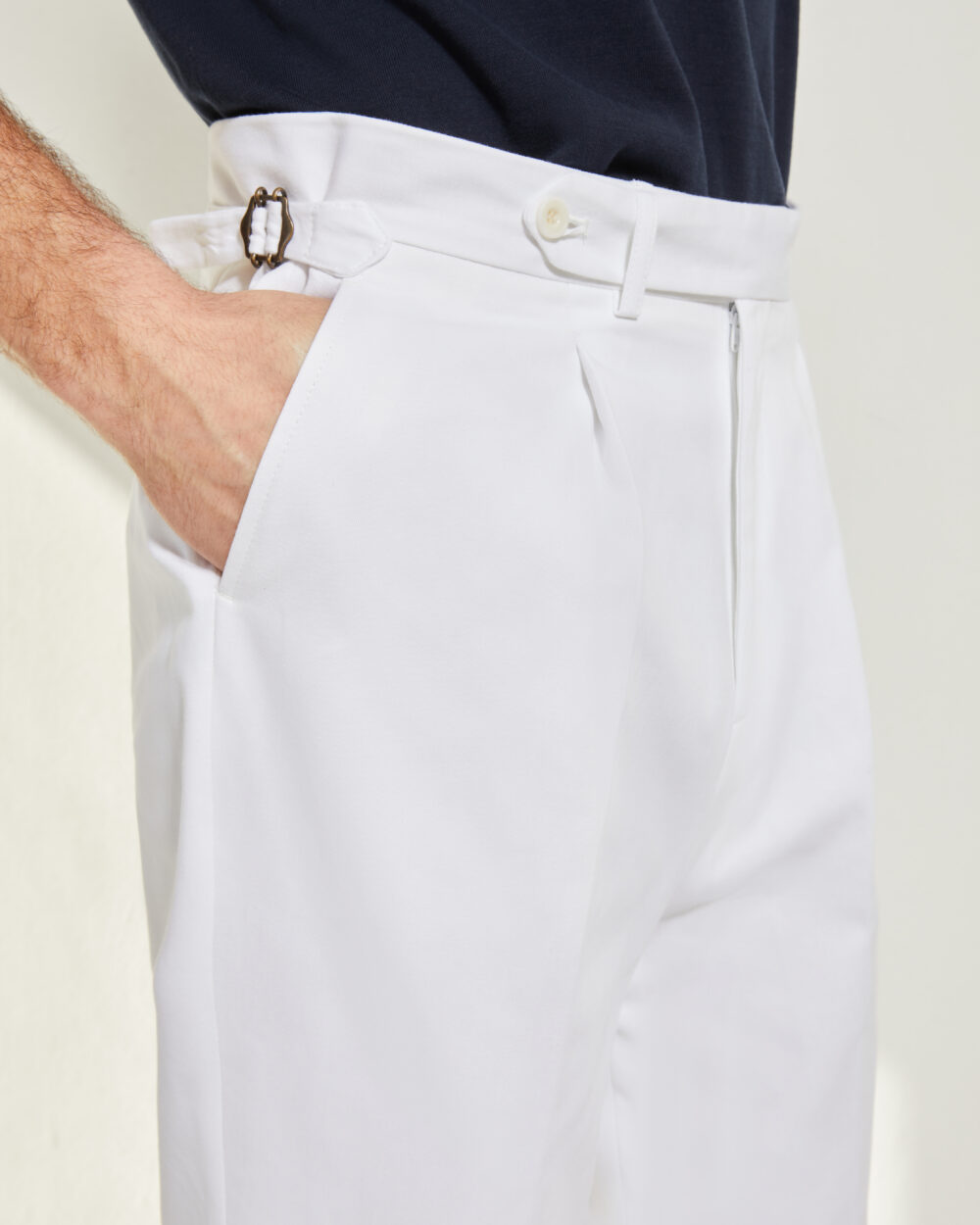 Pantalon Coupe Une Pince / Coton Chino