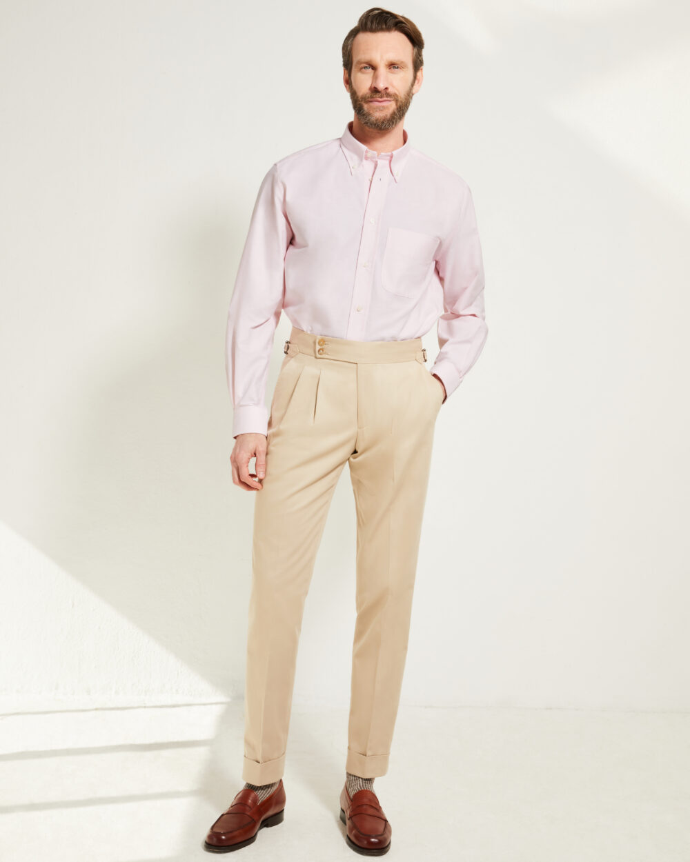 Pantalon Coupe Deux Pinces / Coton chino