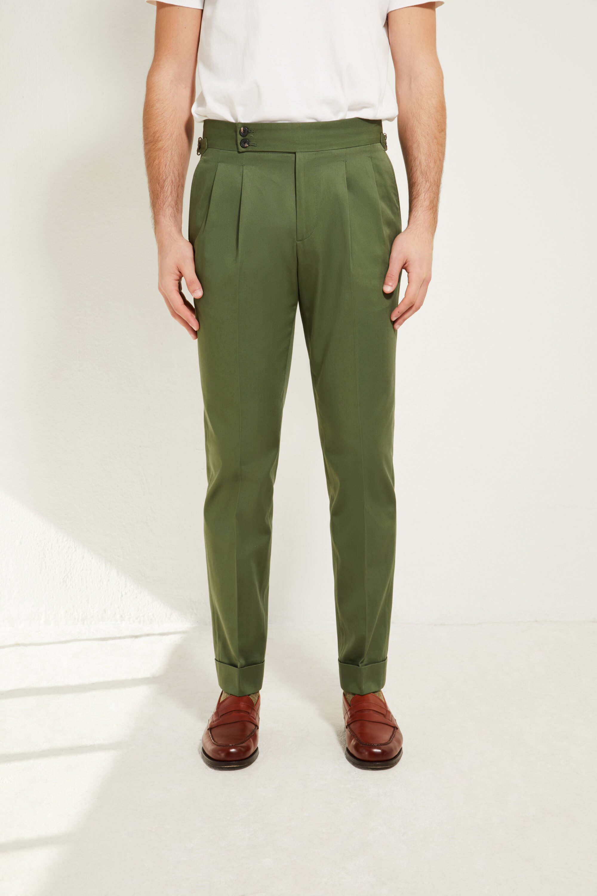 Pantalon Coupe Deux Pinces / Coton chino