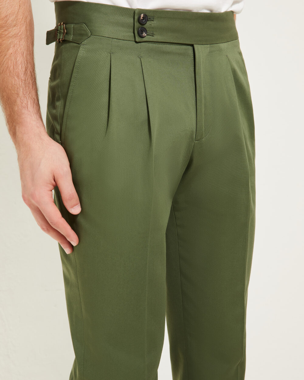 Pantalon Coupe Deux Pinces / Coton chino
