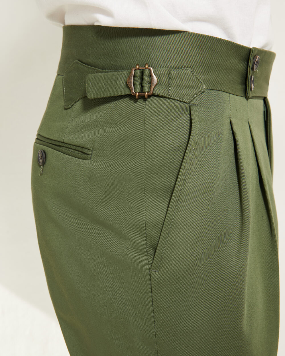 Pantalon Coupe Deux Pinces / Coton chino