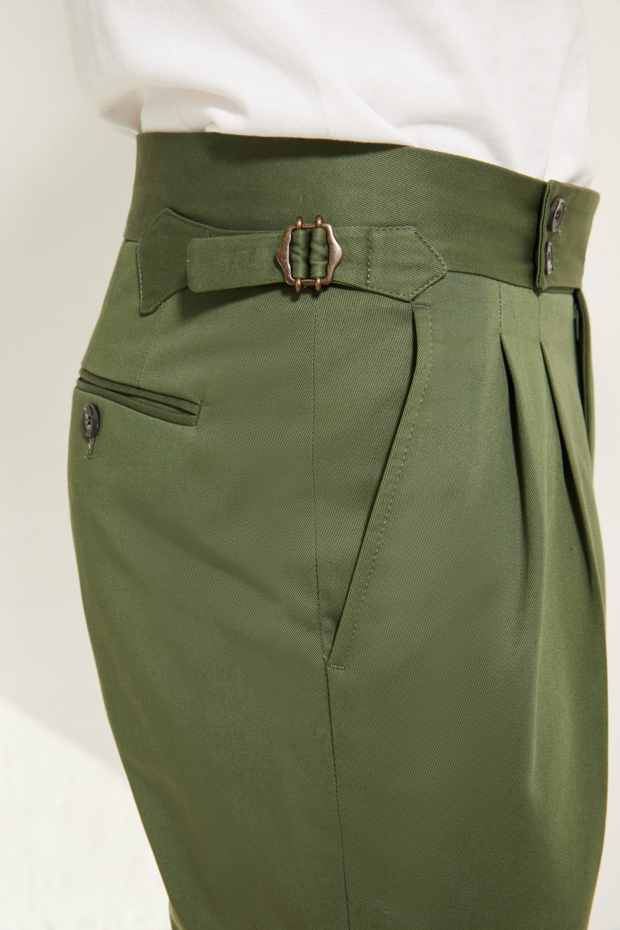 Pantalon Coupe Deux Pinces / Coton chino