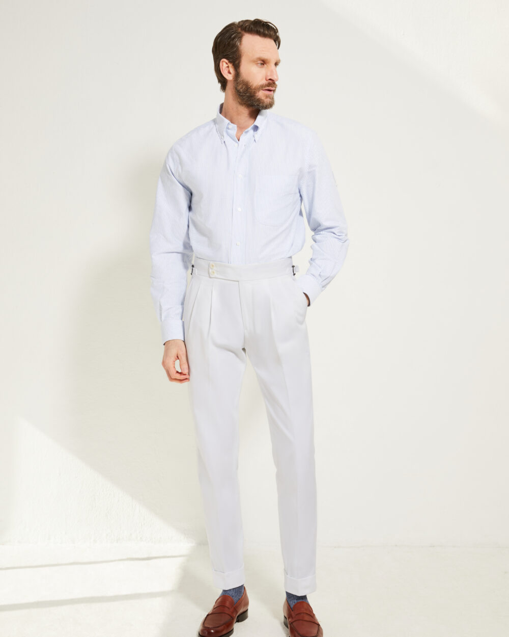 Pantalon Coupe Deux Pinces / Coton chino