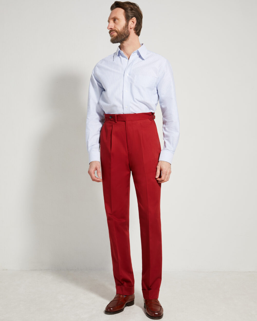 Pantalon Coupe Une Pince / Coton Chino