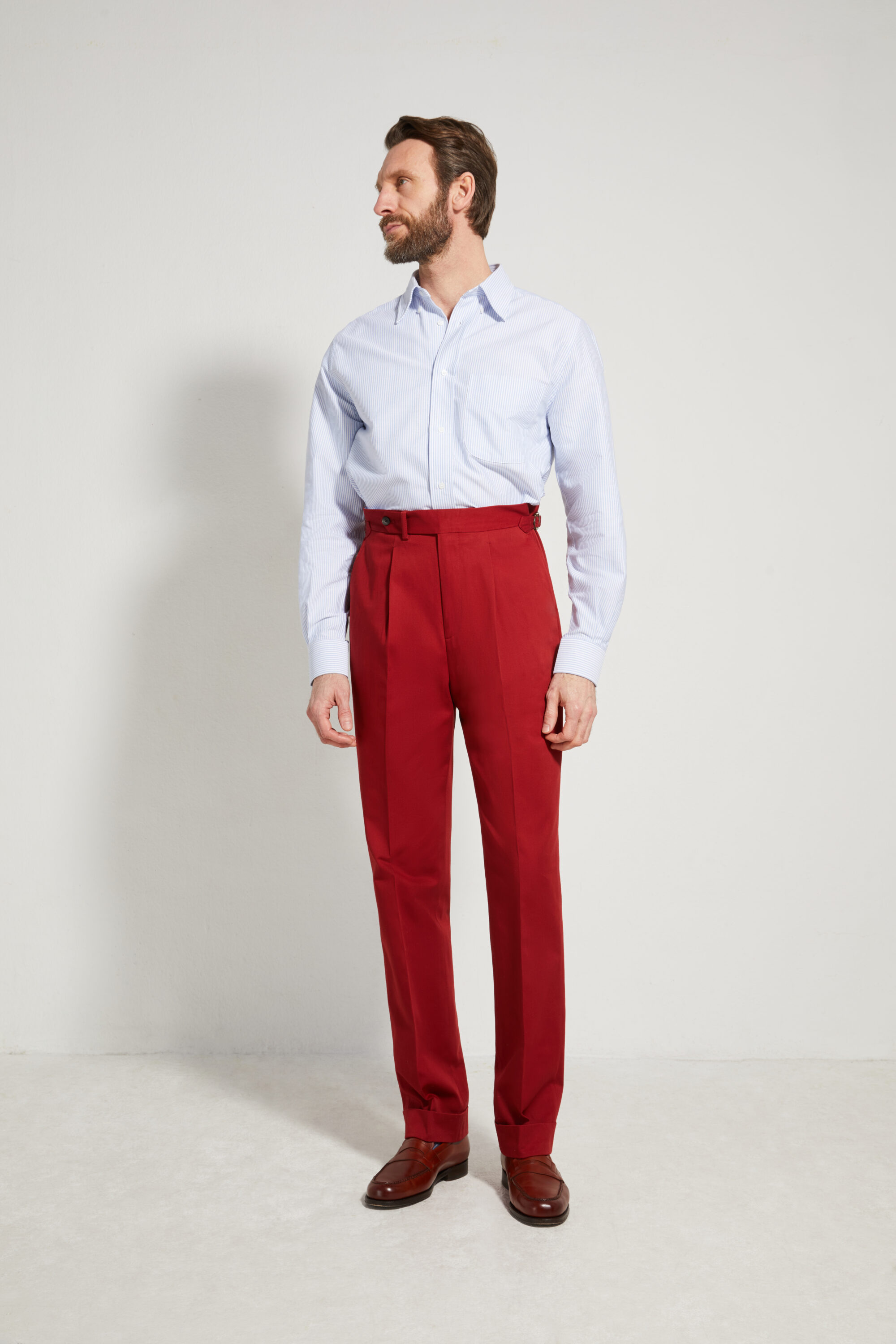 Pantalon Coupe Une Pince / Coton Chino