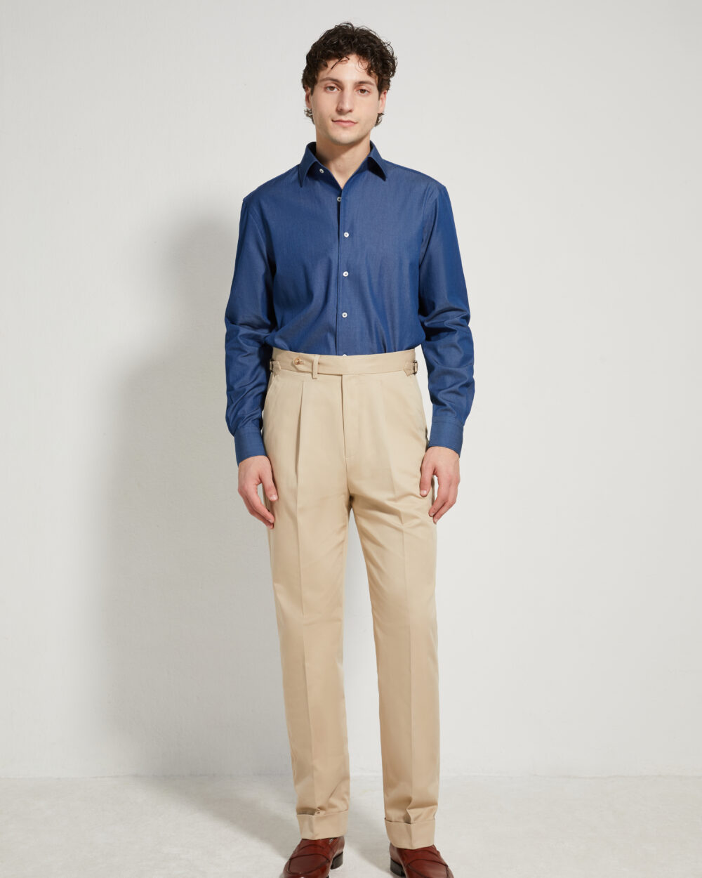 Pantalon Coupe Une Pince / Coton Chino
