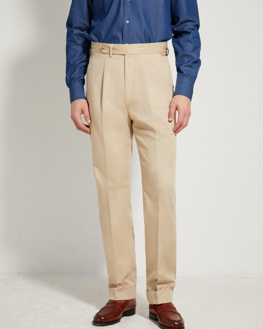 Pantalon Coupe Une Pince / Coton Chino