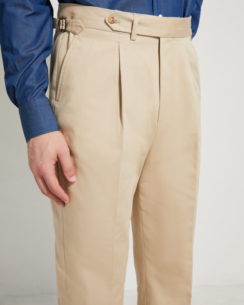 Pantalon Coupe Une Pince / Coton Chino