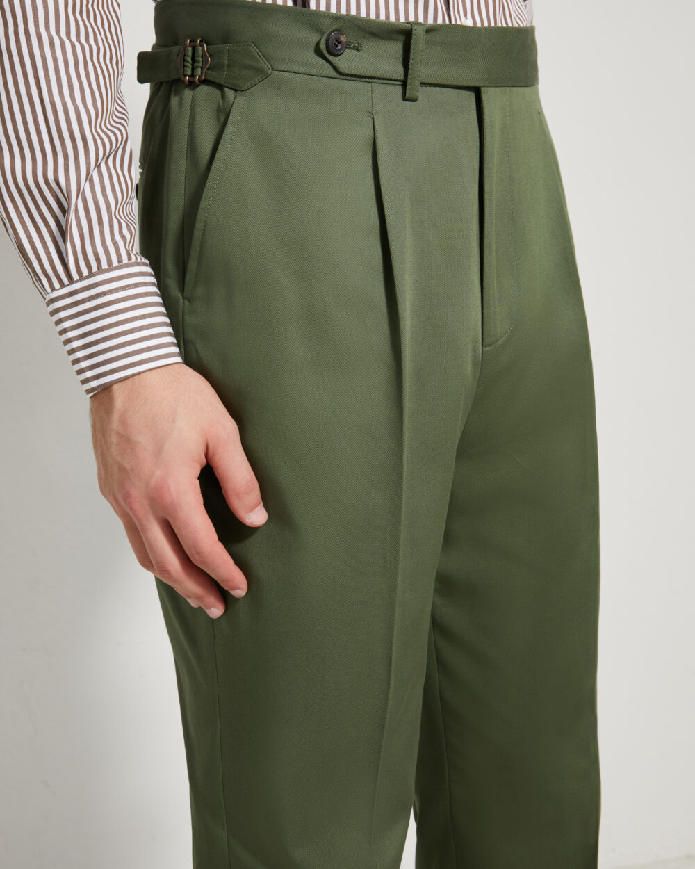 Pantalon Coupe Une Pince / Coton Chino