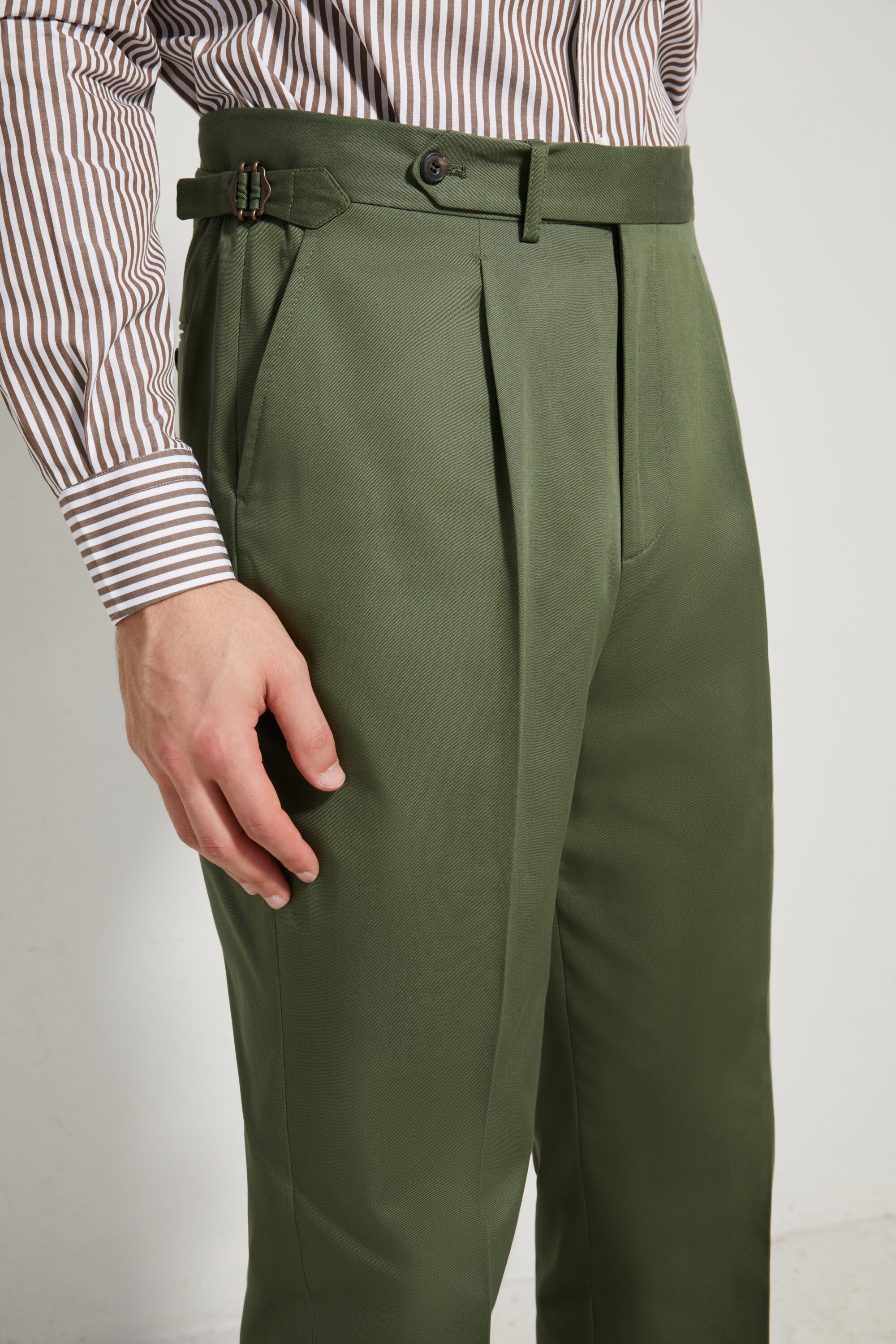 Pantalon Coupe Une Pince / Coton Chino