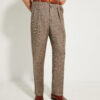 Hollywood Trousers / Wool & Linen Prince of Wales