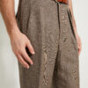 Hollywood Trousers / Wool & Linen Prince of Wales