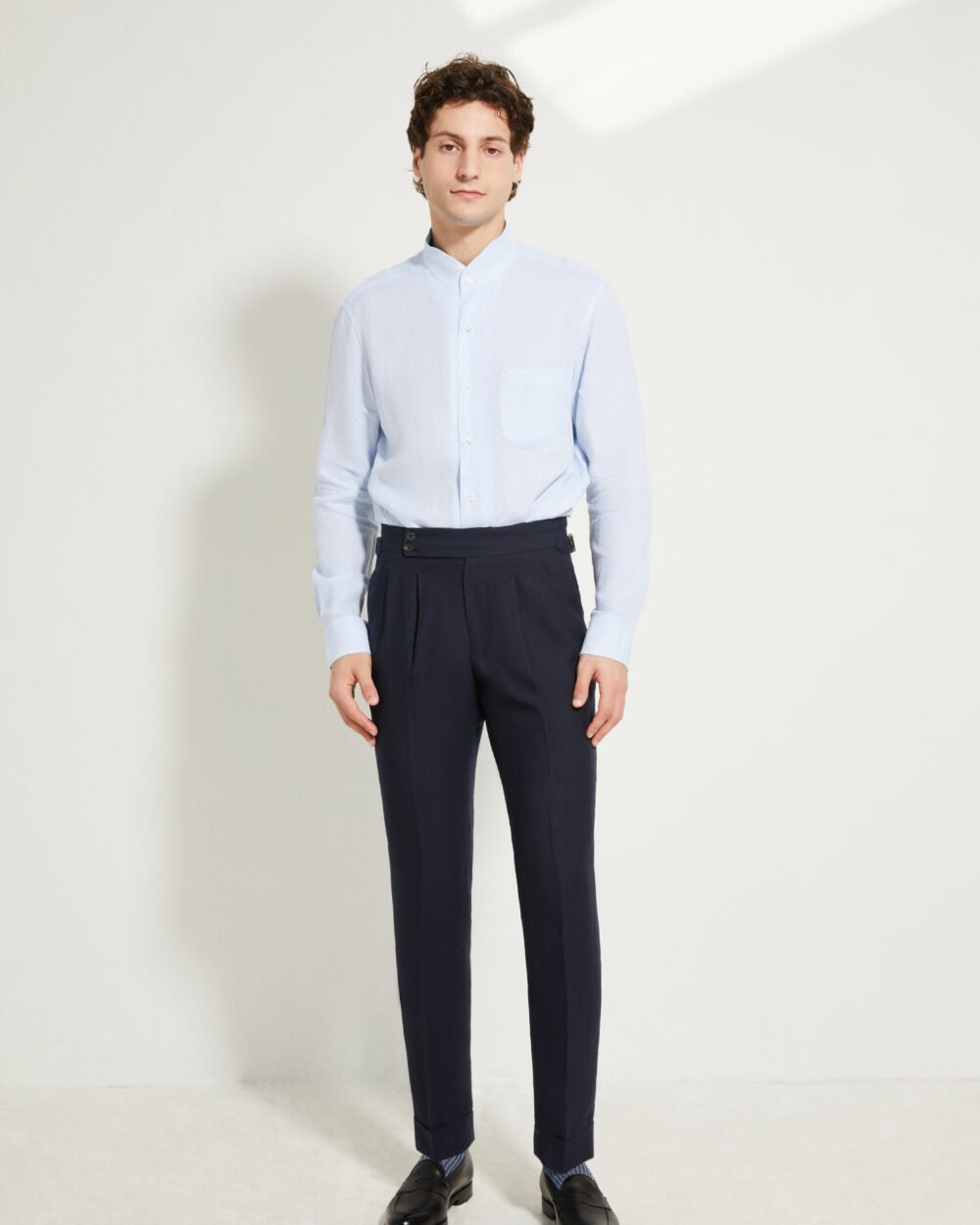 Pantalon Coupe Deux Pinces / Lin