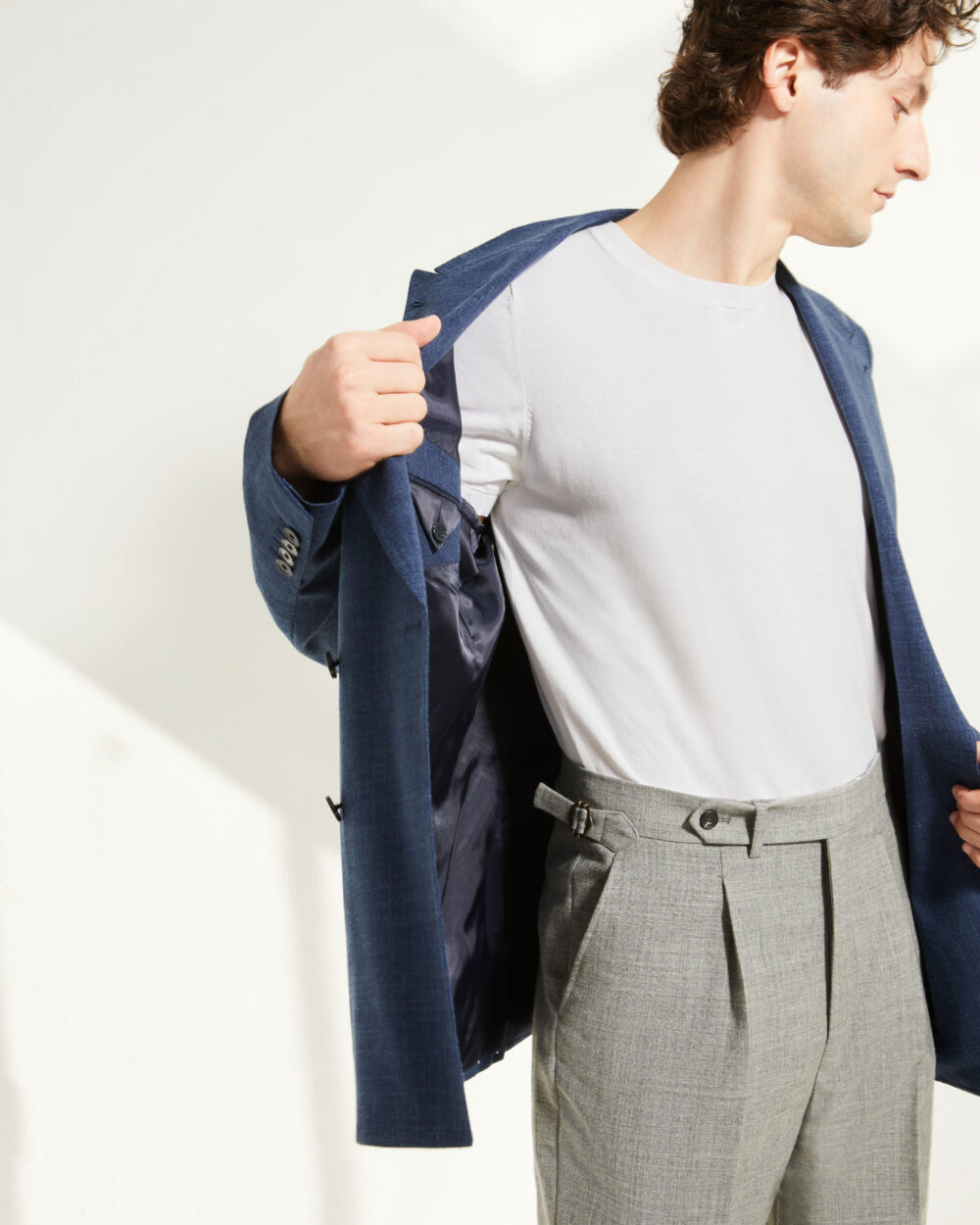 One Pleat Cut Trousers / Fresco®️ – Tropical Wool