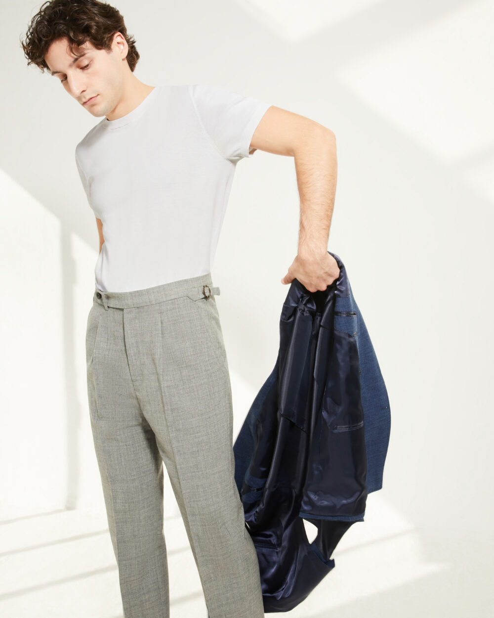 One Pleat Cut Trousers / Fresco®️ – Tropical Wool