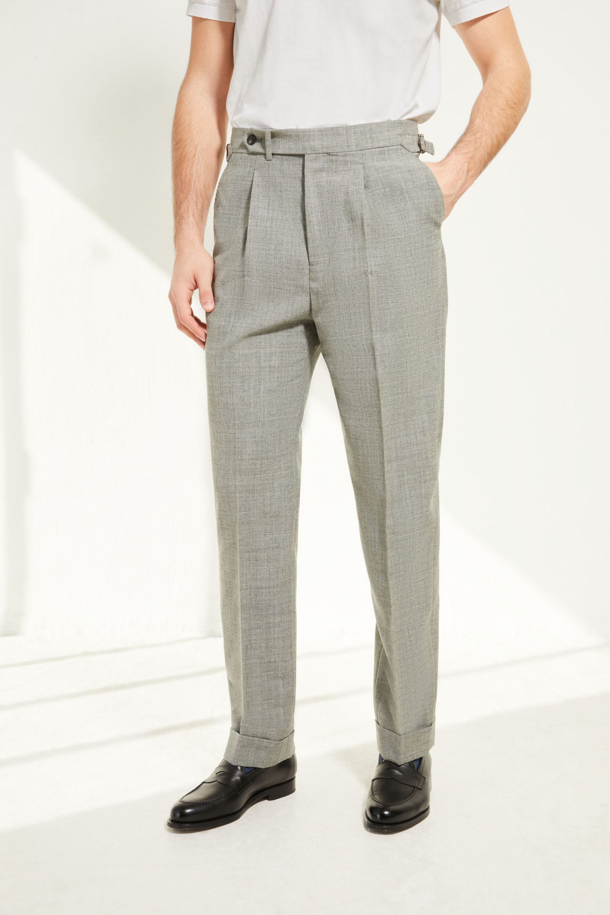 One Pleat Cut Trousers / Fresco®️ – Tropical Wool
