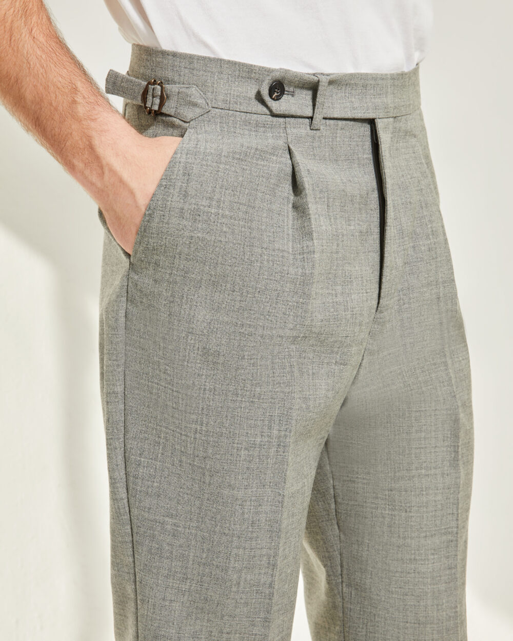 One Pleat Cut Trousers / Fresco®️ – Tropical Wool