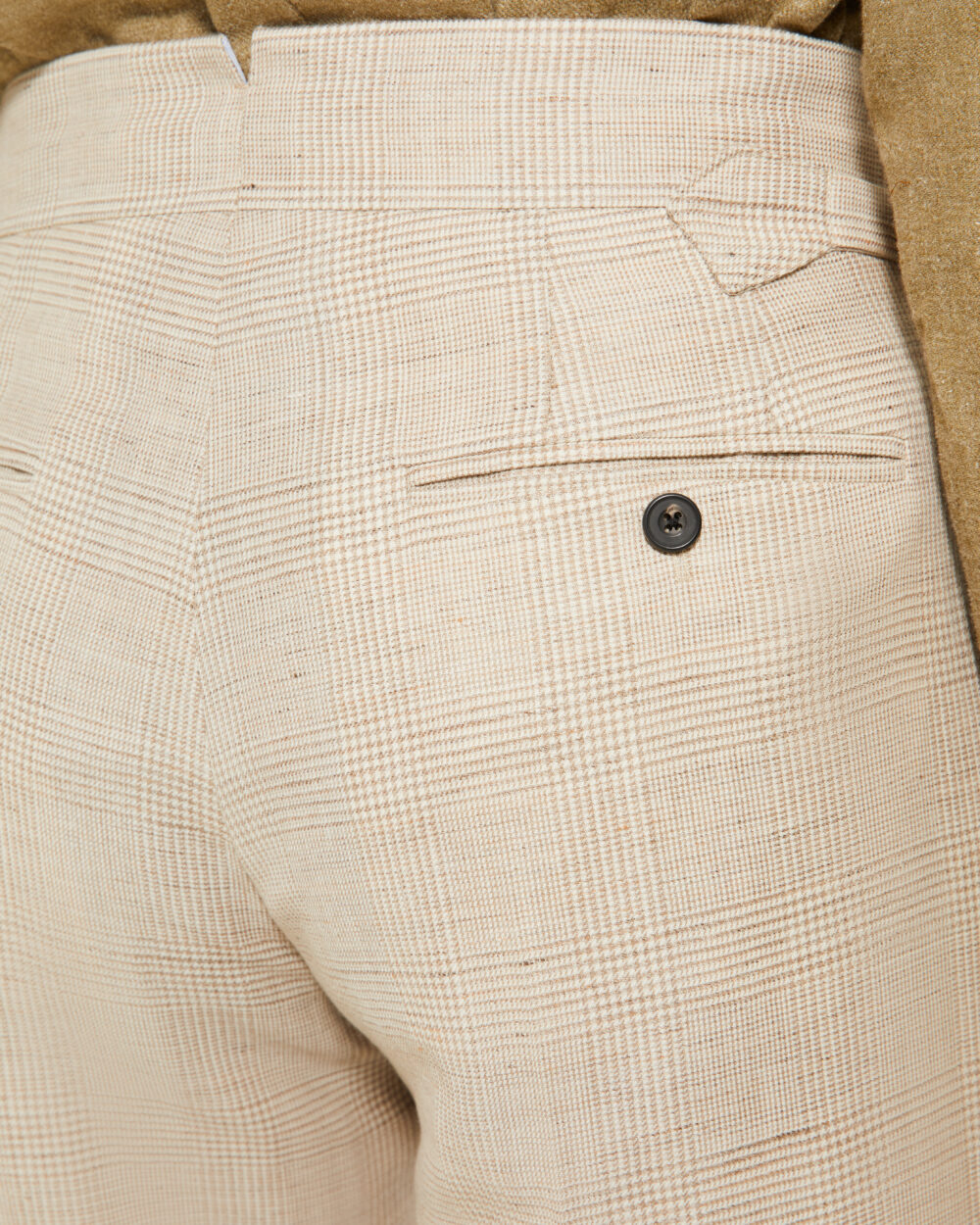 Pantalon Coupe Deux Pinces / Prince de Galles Laine & Lin