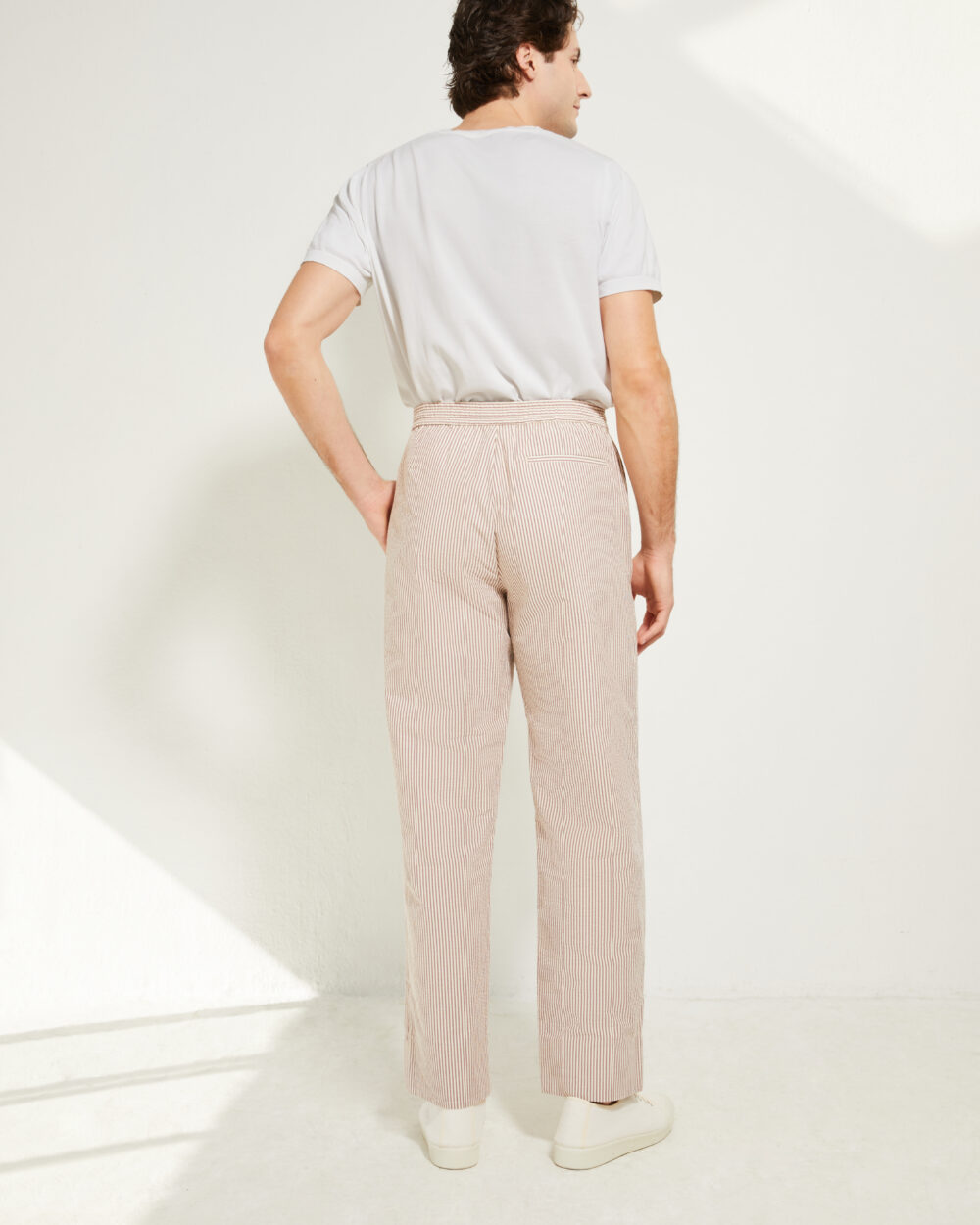 Pantalon Coupe Décontractée / Seersucker