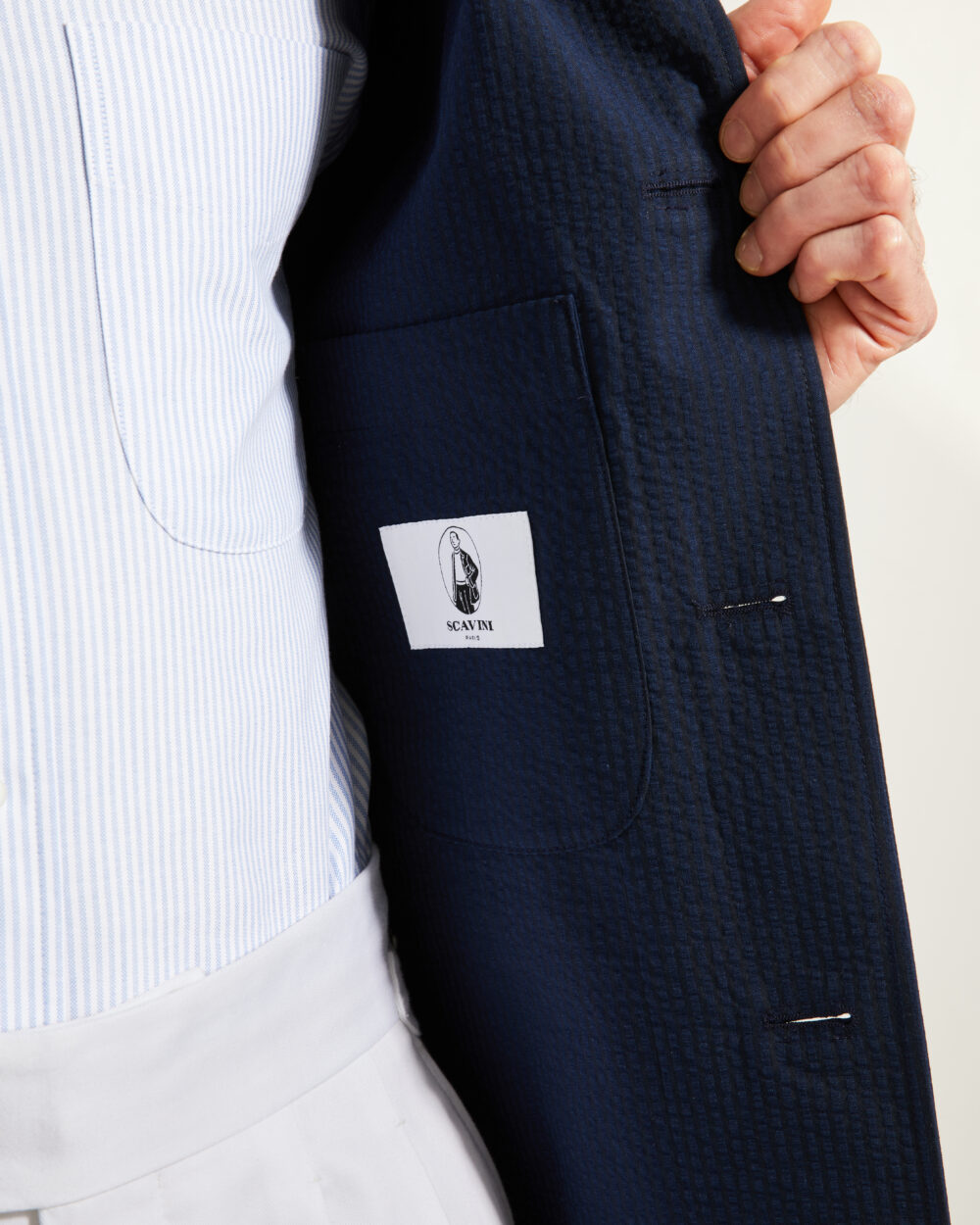 Flap-Pocket Maubourg Jacket / Seersucker