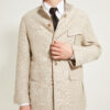 Flap-Pocket Maubourg Jacket / Wool & Linen Prince of Wales