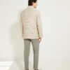Flap-Pocket Maubourg Jacket / Wool & Linen Prince of Wales